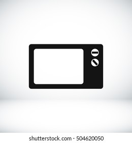Microwave oven icon, vector best flat icon, EPS