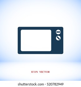 Microwave oven icon, vector best flat icon, EPS