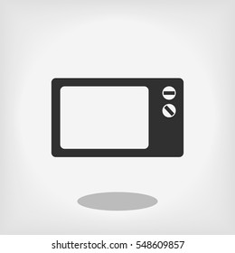 Microwave oven icon, vector best flat icon, EPS