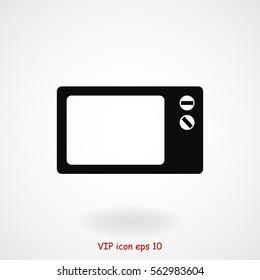 Microwave oven icon, vector best flat icon, EPS