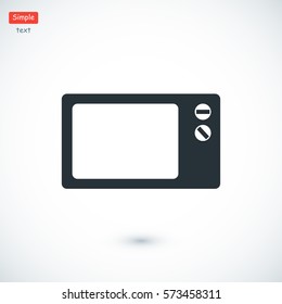 Microwave oven icon, vector best flat icon, EPS