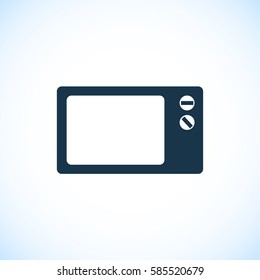 Microwave oven icon, vector best flat icon, EPS