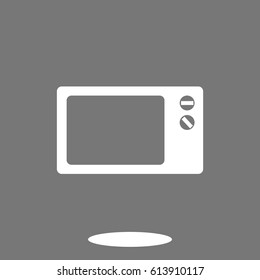 Microwave oven icon, vector best flat icon, EPS