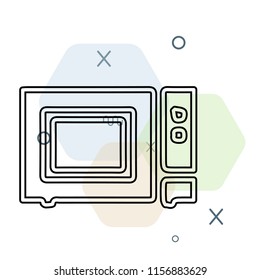 Microwave oven icon vector can be used as png, Microwave oven