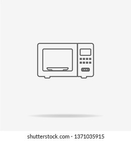 Microwave oven icon. Vector concept illustration for design.
