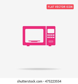 Microwave oven icon. Vector concept illustration for design.