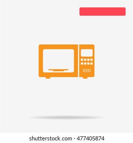 Microwave oven icon. Vector concept illustration for design.