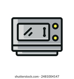 Microondas horno icono Plantillas de diseño de Vector simple y moderno