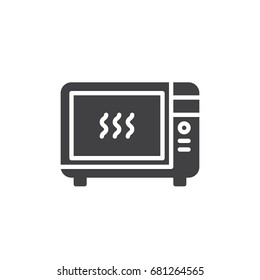 Microwave oven icon vector, filled flat sign, solid pictogram isolated on white. Symbol, logo illustration. Pixel perfect vector graphics