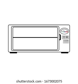 microwave oven icon vector illustration sign design