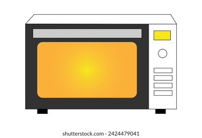 Microwave oven icon vector sign symbol. Vector illustration. Eps file 220.