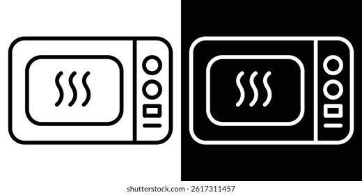 Microwave oven icon vector for web and mobile app. Symbol isolated.