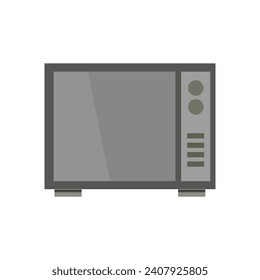 Microwave oven illustrated on white background