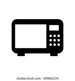 Microwave Oven Isolated Icon