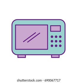 microwave oven isolated icon