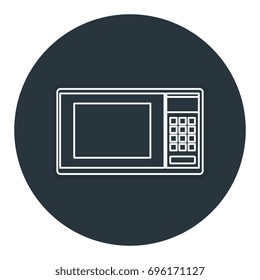 microwave oven isolated icon