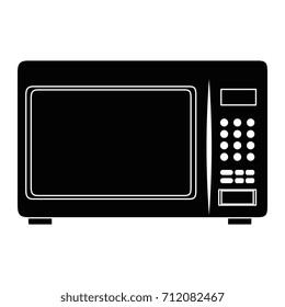 microwave oven isolated icon