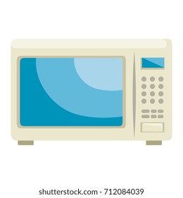microwave oven isolated icon