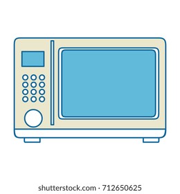microwave oven isolated icon