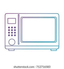 microwave oven isolated icon
