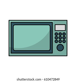 microwave oven isolated icon vector illustration design