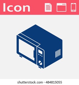 microwave oven isometric 3d icon