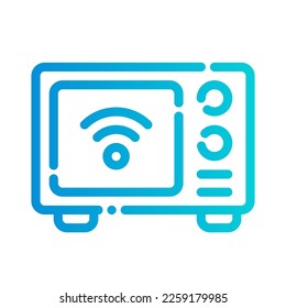 microwave oven kitchen smart internet of things iot smarthome icon
