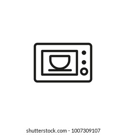 Microwave Oven Line Icon