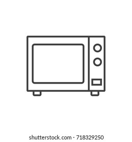 Microwave Oven Line Icon.