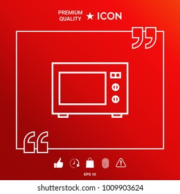 Microwave Oven linear icon