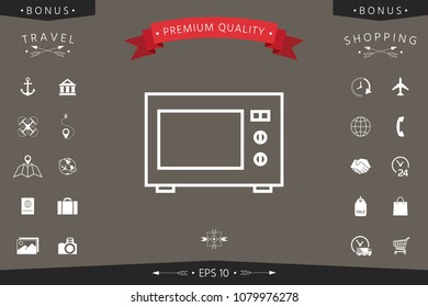 Microwave Oven linear icon