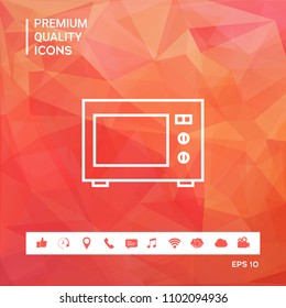 Microwave Oven linear icon