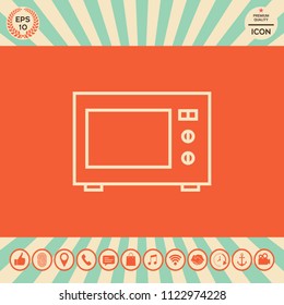 Microwave Oven linear icon