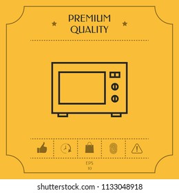 Microwave Oven linear icon