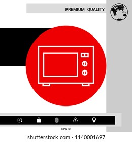 Microwave Oven linear icon