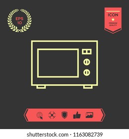Microwave Oven linear icon