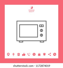 Microwave Oven linear icon