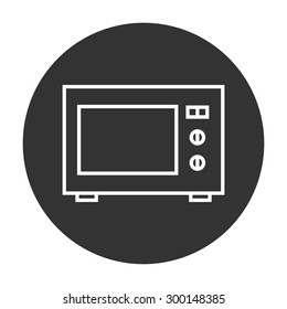 Microwave Oven linear icon.