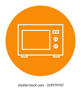 Microwave Oven linear icon.