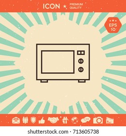 Microwave Oven linear icon
