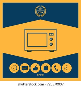 Microwave Oven linear icon