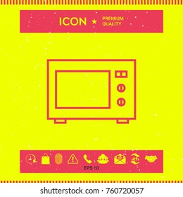 Microwave Oven linear icon