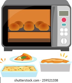 microwave oven and meal