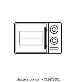 Microwave oven outline icon