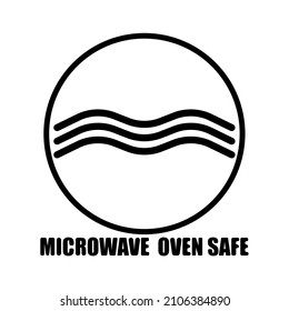 Las inscripciones de seguridad del horno microondas aisladas en fondo blanco. Advertencia de icono para el software de cocina con estilo de tinta. Diseño de ilustración vectorial.