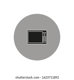 microwave oven shaped vector icon