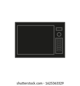 microwave oven shaped vector icon