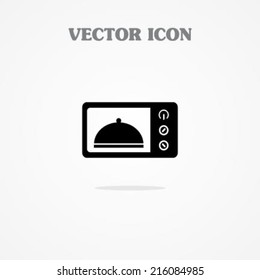 símbolo de horno microondas Vector 