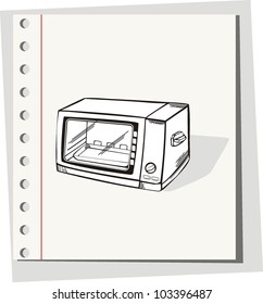 microwave oven vector