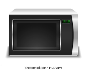 Microwave oven, vector eps10 illustration